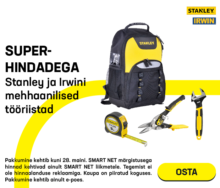 Superhindadega Stanley ja Irwini mehhaanilised tööriistad