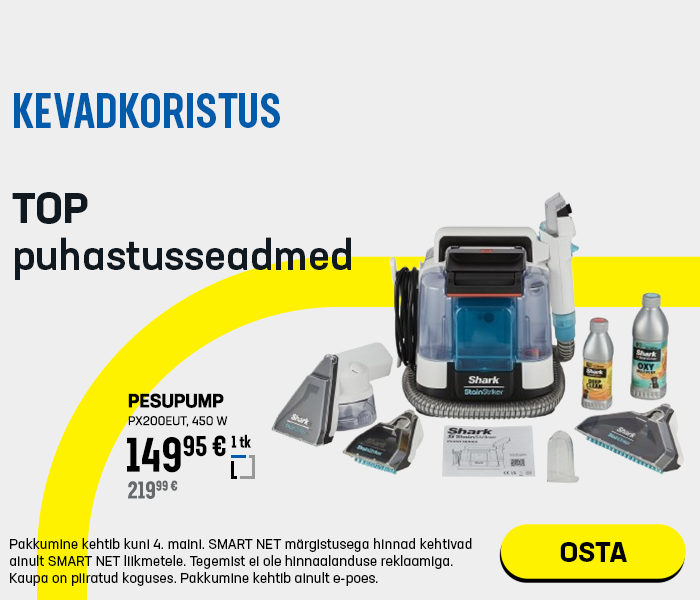 Kevadkoristus! TOP puhastusseadmed