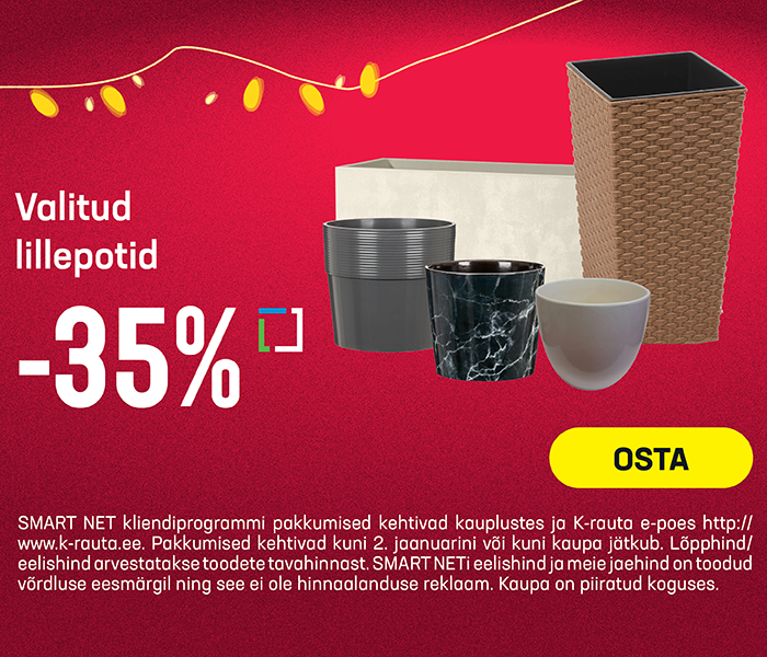 Valitud lillepotid -35%