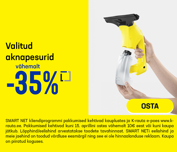 Valitud aknapesurid  vähemalt  -35%