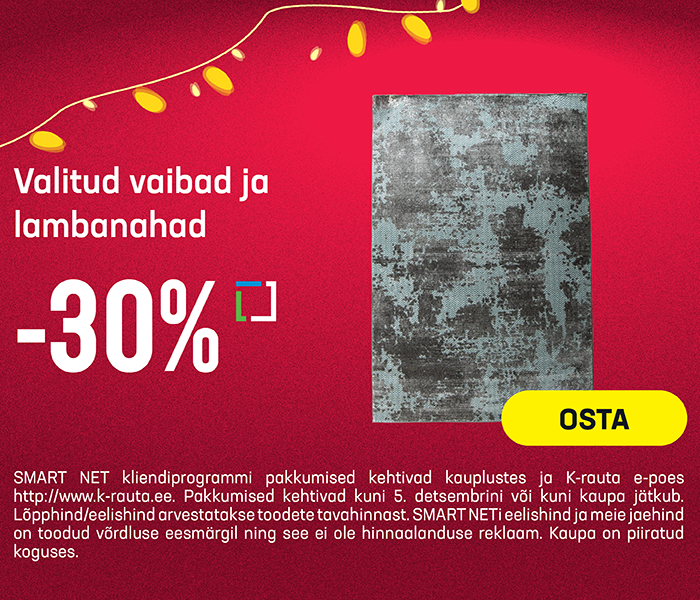 Valitud vaibad ja lambanahad -30%