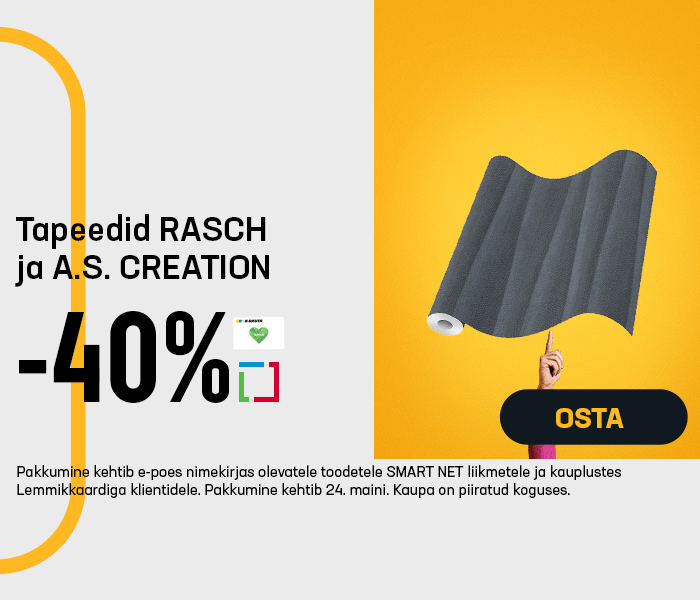 Tapeedid RASCH ja A.S. CREATION -40%