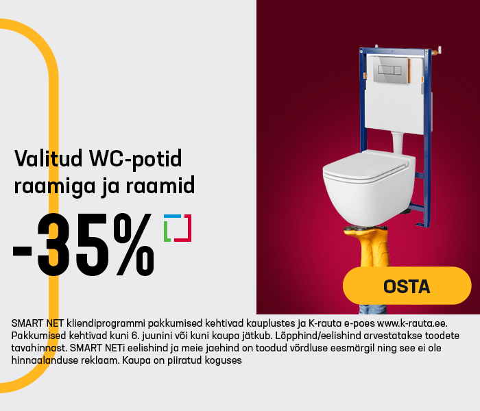 Valitud WC-potid raamiga ja raamid -35%