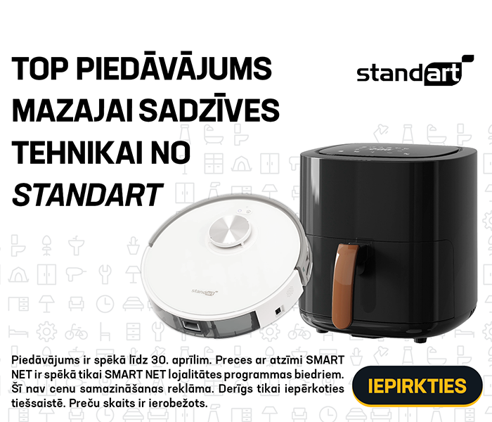 TOP piedāvājums mazajai sadzīves tehnikai no Standart