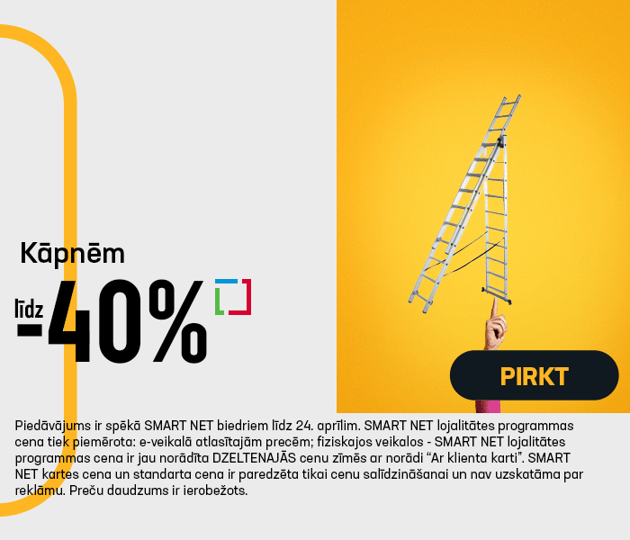 Kāpnēm līdz -40%