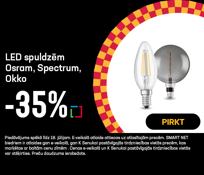 LED spuldzēm Osram, Spectrum, Okko -35%