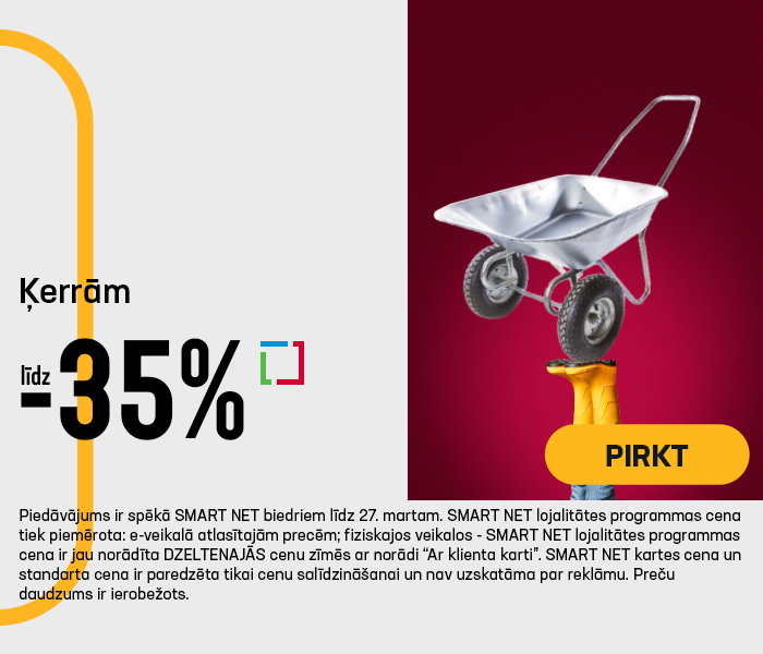 Ķerrām līdz -35%