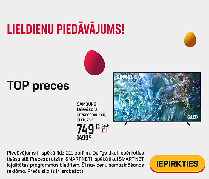 Lieldienu piedāvājums! TOP preces