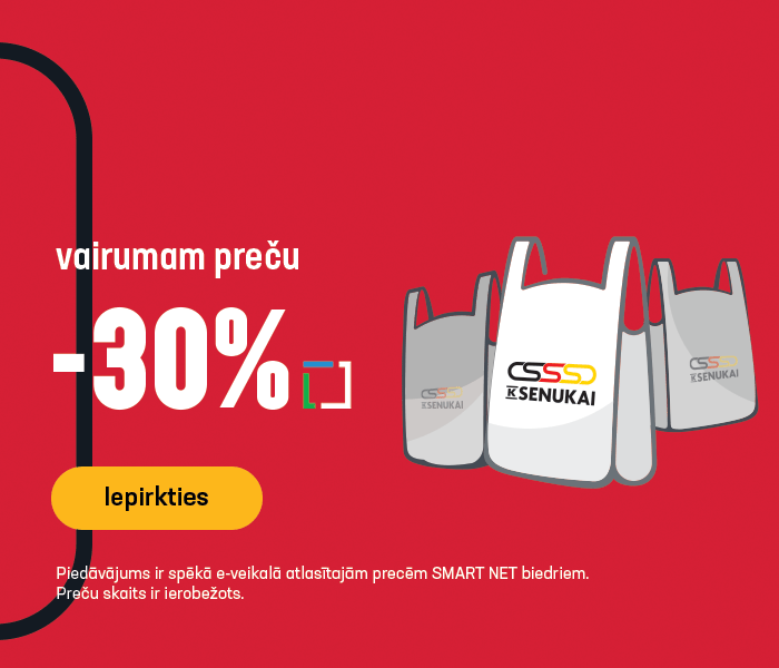 Trešdienās, sestdienās, svētdienās vairumam preču -30%