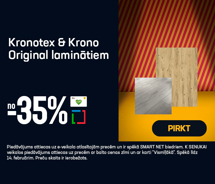 Kronotex & Krono Original laminātiem no -35%