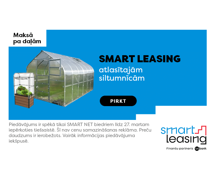 Smart Leasing atlasītajām siltumnīcām