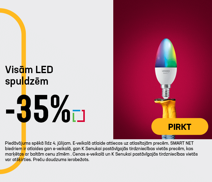 Visām LED spuldzēm -35%