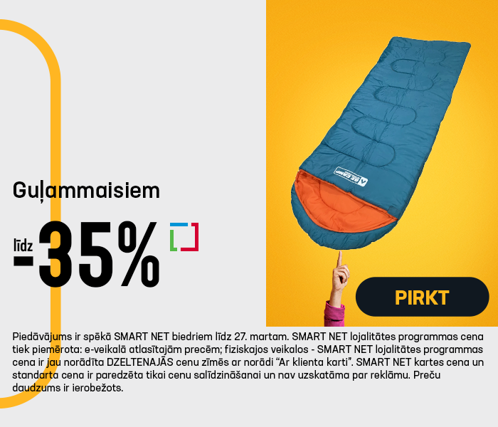 Guļammaisiem līdz -35%