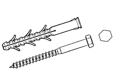 NAILONIST KRUVITÜÜBEL 8x100 mm