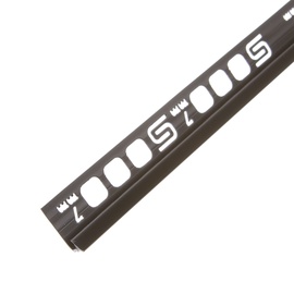Plaadiliist 027024 sisenurk, 7 mm, 250 cm, must