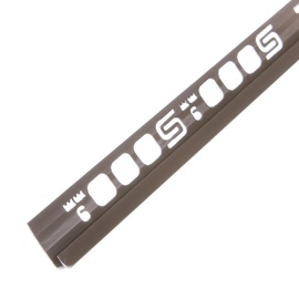 Plaadiliist 029010 sisenurk, 9 mm, 250 cm, tumepruun