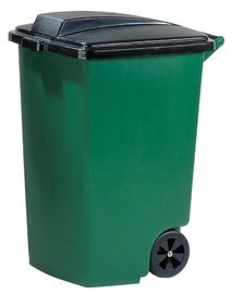 Prügikonteiner 100l ratastel roheline