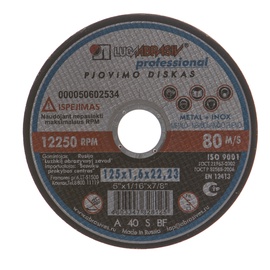 Pjovimo diskas, 125x1,6x22,23 mm