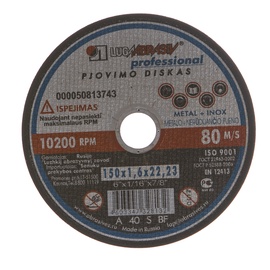 Pjovimo diskas, 150x1,6x22,23 mm