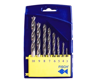 Puidupuuride komplekt Fisch 01200008K, 3-10 mm, 8 tk