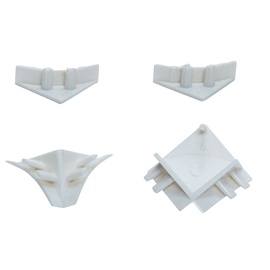 Lauaplaadi nurkade komplekt 495, valge