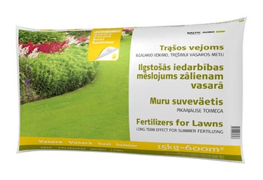 Vasaras mēslojums zālienam Baltic Agro, 15kg