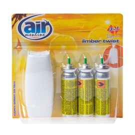 Oro gaiviklis „Happy Spray“ Air Menline Limber, su difuzoriumi, 3 x 15 ml