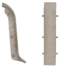 Põrandaliistu ühendus P60-A 247, 2 tk, 0,06x0,015x0,02 m, PVC