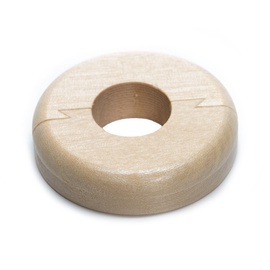 CAURUĻU ROZETE 18MM BĒRZS LAKOTS