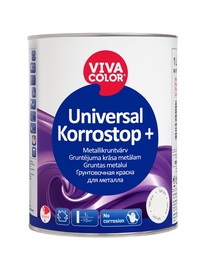 Metallikruntvärv Universal Korrostop + hall 1L