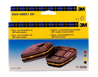 Gaasifilter 3M 6059DR ABEK1 2tk