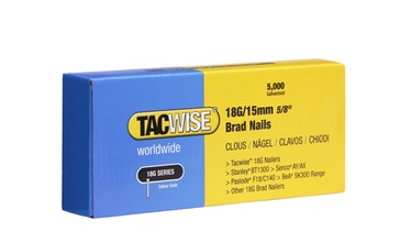 Naglas naglotājam Tacwise 18G 15mm, 5000 gab.