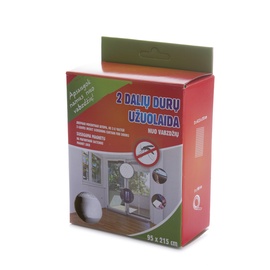 UKSEKARDIN 2DAL 95X215 VALGE, MAGNETIGA