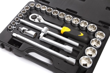 Padrunvõtmete komplekt Forte Tools 217001/218001, 1/2", 25 tk