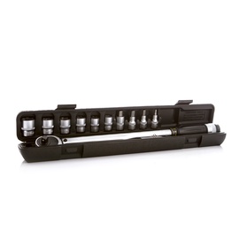Dünamomeetriline võti koos otsikutega Forte Tools 40-210 nm, ½", 11 tk