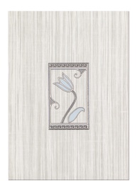 Keraamiline ornament Cersanit Sara Grey Inserto, 25 x 35 cm