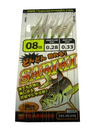 Salaku makšķerēšanas piederumi Sabiki, Trabucco, āķu izmērs - 08, kopgarums - 180 cm