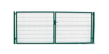 Atveriami viengubi segmentiniai varteliai Vagner SDH, žali, 4000 x 1530 mm