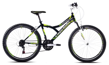 VELOSIPĒDS DIAVOLO 600 FS” 26” BLACK - GREEN (CAPRIOLO)