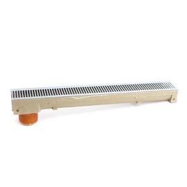 LATAKO ELEMENTAS SU 6mm GROTELĖMIS IR PVC VAMZDŽIU (1m;H90) (STORA DRAIN)