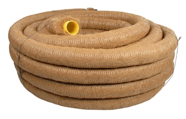 Drenažinis vamzdis Frankische D65/59 mm, su kokoso plaušų filtru