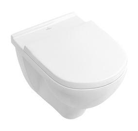 Unitazas Villeroy & Boch O. Novo 5660H1, su lėtai nusileidžiančiu dangčiu