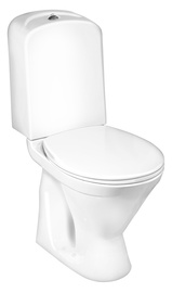 Unitazas Gustavsberg Nordic3 GB113510301213, su dangčiu, horizontalus vandens nubėgimas