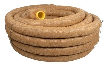 Drenažinis vamzdis Frankische D100/92 mm, su kokoso plaušų filtru