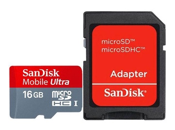 Mälukaart Sandisk 16GB + adapter