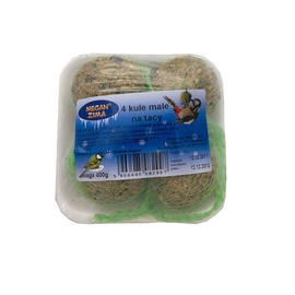 Barība savvaļas putniem Megan, 4x100g, bumbu formā