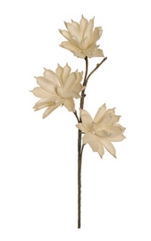MĀKSLĪGĀ PUĶE MAGNOLIJA BALTA 3 ZIEDI 80