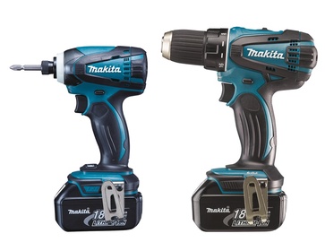 Akutrelli ja -löökkruvikeeraja komplekt Makita DLX2014 18V