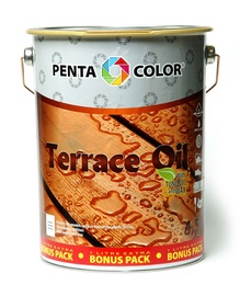 ALIEJUS TERASOMS SU TUNGU „TERRACE OIL“ (ŠV. RUDAS; 3,5+1 L) (PENTACOLOR)