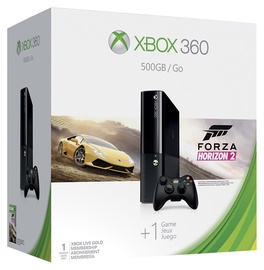 ŽAIDIMŲ KONSOLĖ „XBOX 360 500GB+ŽAIDIMAS FORZA HORIZON 2“ (MICROSOFT)